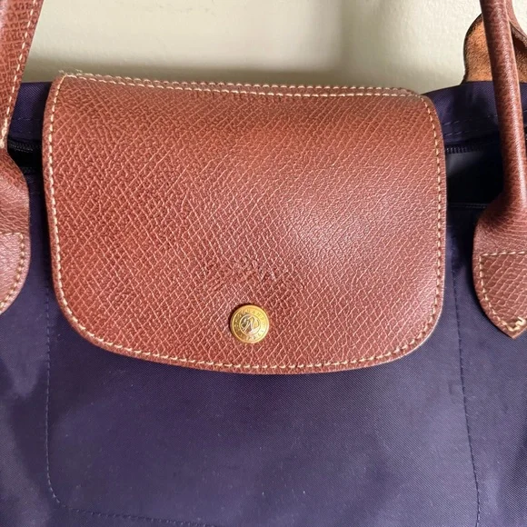 LONGCHAMP Le Pliage Original Large Nylon Tote Bag - Purple/Plum - Picture 3 of 11